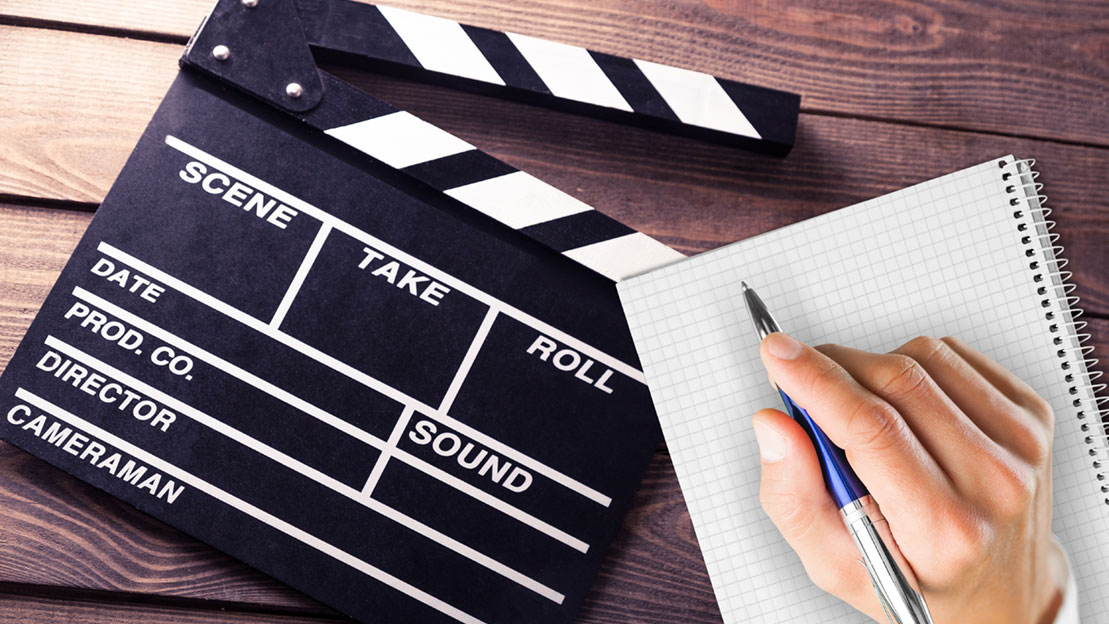 Video storyboards arranged during production planning